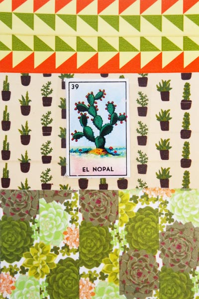 postcard-sized artwork of nopales