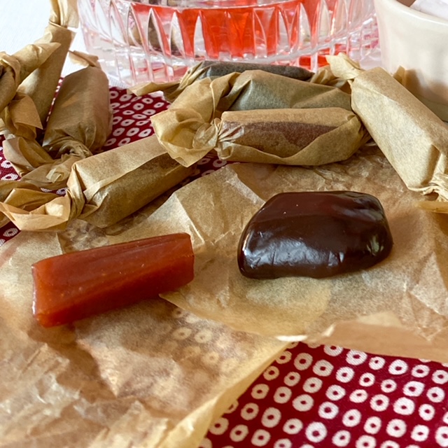 Chocolate Caramels and Strawberry Chews